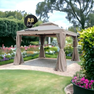 خيمة حديقة فاخرة مع ستائر جانبية